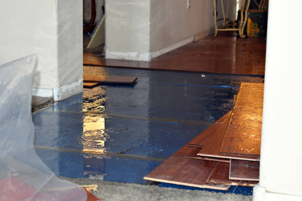 Professional Sewage Cleanup technician working in Elkhart Lake, WI